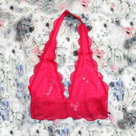 Red Ultimate Soft Scoop Lace Bra - Picture 5 of 5